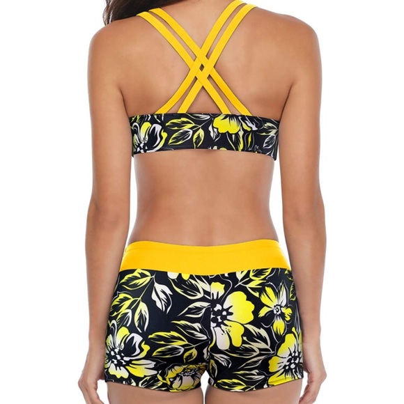 3 Piece Swimsuits Athletic Tankini Teen - Picture 5 of 6